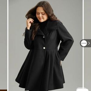 Elegant Black Women's Coat Size 18/20